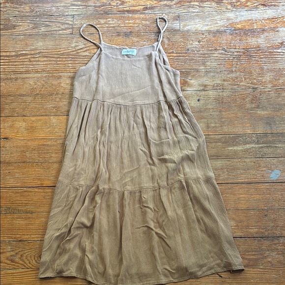 Carly Jean Los Angeles Dresses & Skirts - Carly Jean Los Angeles Tan Mini Dress